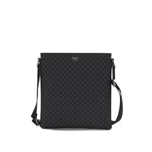 [닥스ACC][LOUIS BRIDGE]블랙 로고패턴 가죽 크로스백 DBBA2F470BK