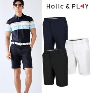 [gs] 홀릭앤플레이 남성 스판 UV 골프반바지 HA2MPT009