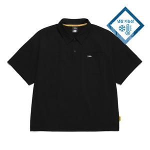 내셔널지오그래픽 N242UTS991 쿨링 반팔 카라 티셔츠 CARBON BLACK