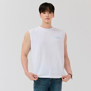 남성 등판 그래픽 나시 티셔츠-DCRK5941E01