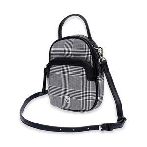 [크로커다일레이디] 모노톤 채크패턴 미니 크로스백_CLDMB1213