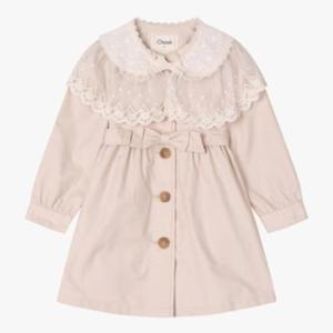 치크 HC09 치크 레이스 케이프 트렌치 코트 CKJA2511G_