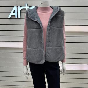 [아르테]후드 인조 밍크 베스트 DQDCFV730_JJ