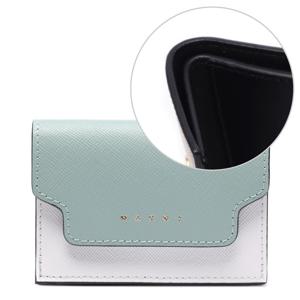 [마르니] 23SS 여성 사피아노 멀티컬러 3단 반지갑 (PFMOW02U23 LV520 Z120N 23S)