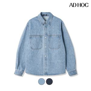 [애드호크]남성 더블 포켓 데님 셔츠 HB3LS02-1_DJ
