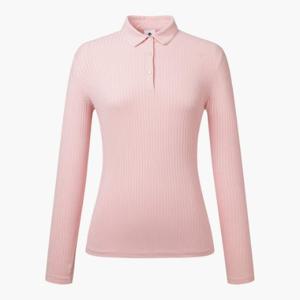 데상트골프웨어 JQS DP12WFTL31-LPKG 여성 냉감 골지 긴팔 티셔츠 / LPKG