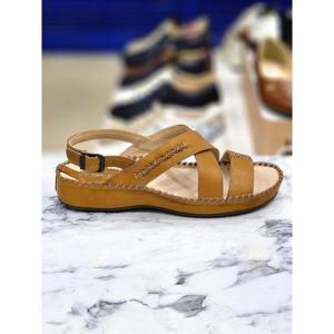 허시파피 세이브존05 여성 천연소가죽 3Cm고무창통굽 스티치샌들 DFASWEY741