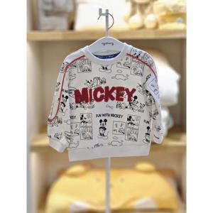 아가방 세이브존02 미키 로고 맨투맨티셔츠 03s521003