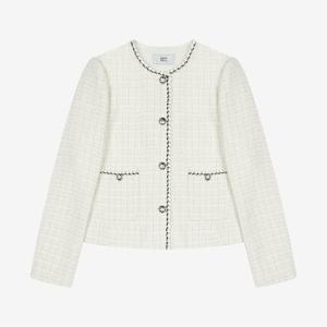 [베스띠벨리]테이프디테일트위드자켓 BKJAC2106IV_DG