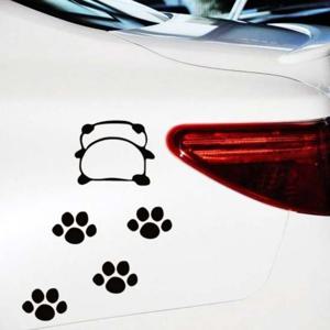 워크판다 자동차 스티커 블랙 흠집