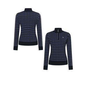 [힐크릭]여성골프웨어 겨울니트 수입 자가드 스웨터 1HCSWWU455N