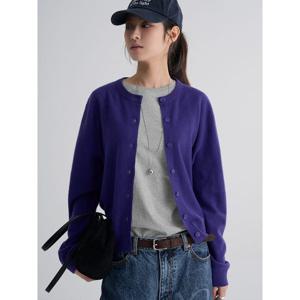 (35615AWM1S) [에잇세컨즈] 울100 카디건  바이올렛
