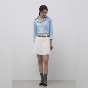 잇미샤 벨티드 플리츠 스커트 ITQ3WSK800