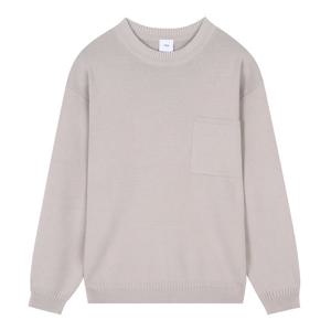 [지이크]라운드 베이지 짜임 니트 PFU80060