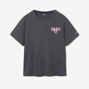 [FILA] 쿨링 PCM 프린트 소로나 오버핏 반팔티 (FS2RSH2212X_DGY)