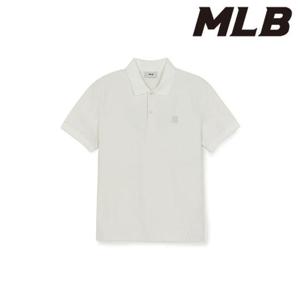 MLB (3APQM0163-50IVS) 다이아 모노그램 자카드 카라 티셔츠