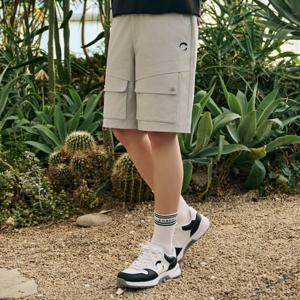 챌린저 남성 스트레치 나일론 포인트 5부 카고 반바지 라이트그레이 CHE2MHP5251LG