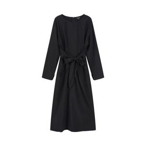 [랩]라운드넥 긴팔 롱 원피스(AS1WO360)