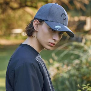 챌린저 남성 아크씨 챙로고 자수 포인트 쿠션스판 볼캡 그레이 CHD3MCP4382GY