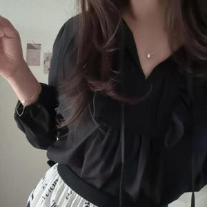 [의류] 러블리 셔링넥 핀턱 긴팔 블라우스 SSH-089