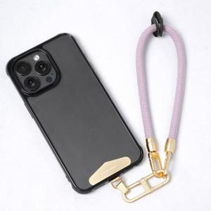 핸드폰줄 LEEUDESIGN 패셔너블 부클 숏 핸디스트랩 메탈 폰태그