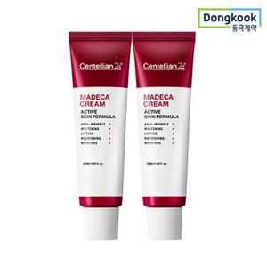 동국제약 센텔리안24 마데카크림 액티브 스킨 포뮬러 50ml 2개 미백 주름 기능성 피부노화 탄력 진정 항산화 콜라겐 흡수 광채 리프팅 기미 더마케어 병풀 TECA 안티에이징