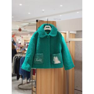 [백화점][베네통키즈]6빅카라숏모직코트 (QACT01461) 24FW