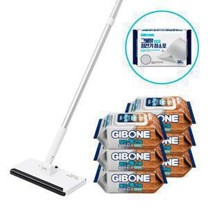 기본에 터치 바로톡 밀대걸레+세균닦는 물걸레청소포 30매*6팩(+정전기먼지포 증정)