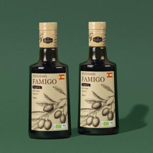 [오늘만 29,900원] 파미고 유기농 냉압착 엑스트라 버진 올리브 오일 500ml 2병