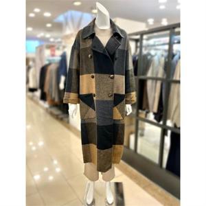 트리아나 세이브존01 루즈핏 체크 롱 코트 2컬러 Aff4HA51-2