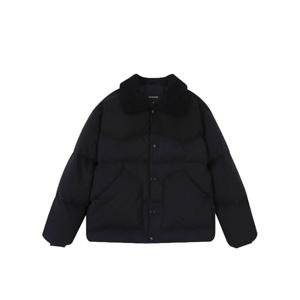 [버커루]남성 스웨이드 배색 양털카라 다운 점퍼 B244DW410P