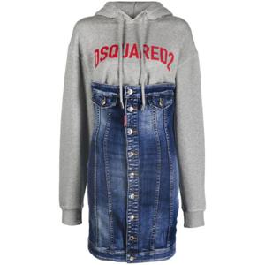 25 FW 디스퀘어드2 디스퀘어드2 로고 프린트 패널 후드 드레스 S75CV0557S30342 TP436611619