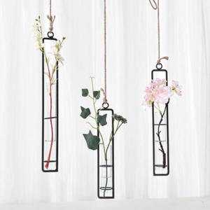 아트박스/진바스 철제 행잉 벽걸이 화병 로프 팬던트 세트