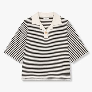 [톰보이] 스트라이프 카라 포인트 티셔츠 9175322999