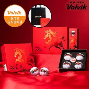 볼빅 엑시아 골프공 볼 붉은 말의 해 신년 6구 볼마커 세트 AXIA