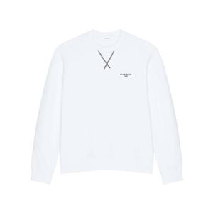 26SS Givenchy 화이트 코튼 스웨트 셔츠 BMJ0P63YS1100 TP567449809