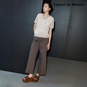 라삐아프 26SS 워시드 세미 와이드 크롭 데님 팬츠 1 + 1세트