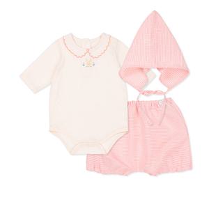 [오가닉맘]핑크체크칠부바디수트(MKSLQS04)