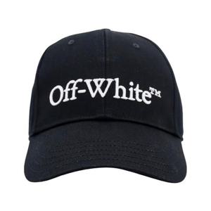 Off White 로고 자수 커브드 피크 베이스볼 캡 OMLB052C99FAB001 1001 TP935018024