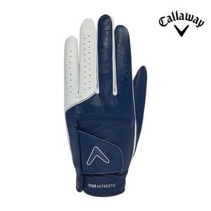 캘러웨이 옵티컬 투어 남성용 양피 골프장갑 네이비/화이트