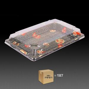 티피엠코리아 XJT09 일식 회 초밥 용기 PS용기 300개 초밥도시락 일식도시락초밥용기 초밥도시락용기 초밥