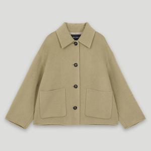 [코데즈컴바인] 스탠카라 핸드메이드 숏코트 (CKD-HC801WA)