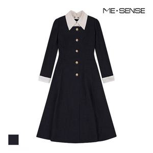 [미센스][미센스] 카_라배색 롱원피스_MB42OPM181G (P003740179)