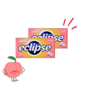 이클립스 피치향 34g x 2개 금연사탕 복숭아향 입냄세제거 무설탕 캔디