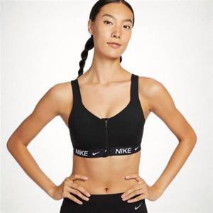나이키 인디 하이 서포트 여성 패드 지퍼 프런트 스포츠 브라 HQ2752-010 1545419