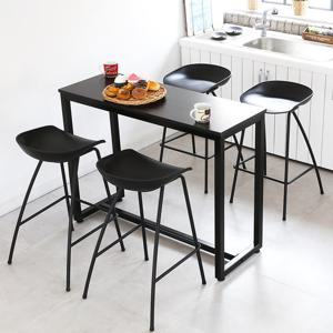 더조아 모던바테이블 1200블랙 모던바텐 홈바 아일랜드식탁