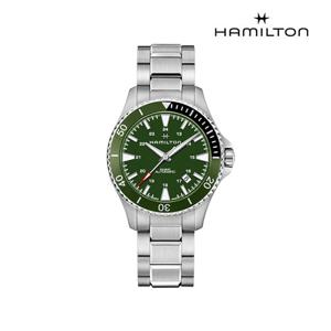 [해밀턴]H82375161 카키 네이비 스쿠버 오토 40mm 카키 다이얼 메탈 남성 시계