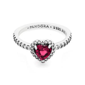 판도라 반지 198421C02 엘리베이티드 하트 링