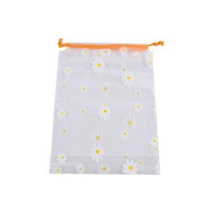 플라워 투명 파우치 복조리형 18x25