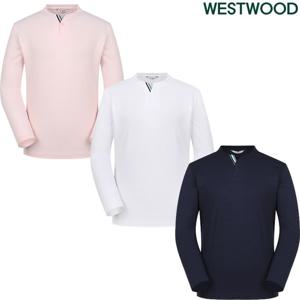 [웨스트우드]남성 봄 에리변형 긴팔 라운드티 WO1MCTR401